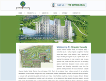 Tablet Screenshot of jaypeegreensgreaternoida.in